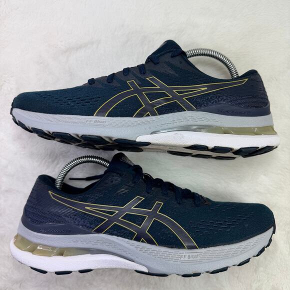 Asics Womens Gel Kayano 28 1012B047 Blue Gray Running Shoes Sneakers Size 10.5 - Picture 6 of 10